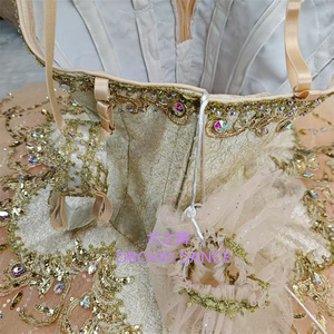 BT01616 <span class=keywords><strong>donne</strong></span> professionali di alta qualità per bambini adulti per ragazze da competizione indossano costumi Tutu da balletto rosa - Product Image 4