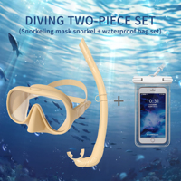 Masque de plongée sous-marine et pochette de téléphone étanche Combo Explorez les profondeurs avec Smartphone Safe And Dry