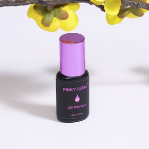 Pinky Leem UV Lash <b>Glue</b> Pink 0.5s Adhesive <b>Glue</b> <b>Individual</b> Best Professional Hypoallergenic <b>Eyelash</b> Lash Extension Adhesive <b>Glue</b> - Product Image 4
