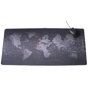 Atacado barato design de subolmação mundo mapa, borracha não-slip deskpads, mouse pad, jogo