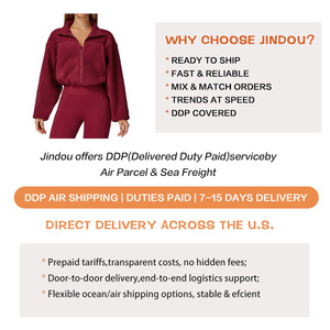<span class=keywords><strong>Veste</strong></span> d'hiver personnalisée avec logo, col montant, coupe-vent, chaude, en <span class=keywords><strong>velours</strong></span> grainé, avec cordon de serrage, <span class=keywords><strong>veste</strong></span> de sport en <span class=keywords><strong>velours</strong></span> pour femmes - Product Image 3