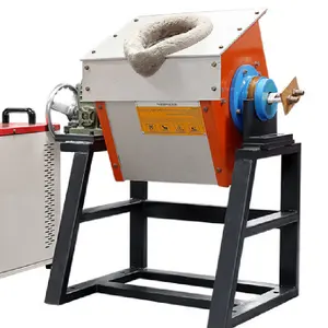 Fabrika fiyat 10kg 20kg 50kg 100kg küçük indüksiyon eritme fırını için uygun bakır/altın/gümüş/alüminyum/steelfurnace