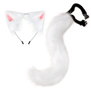 Costumi Cosplay di coda di animali Anime di moda oggetti di scena di <span class=keywords><strong>gatto</strong></span> volpe peluche orecchio gioco di ruolo fascia per feste Kawaii Club per ragazze costumi da Pub - Product Image 6