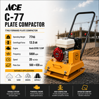 Compacteur à plaques vibrant C-77 de 77 kg pour le compactage du sol