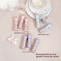 Palette de fards à paupières six couleurs Flower Knows Bunny Garden Series Shanghai, blush, crème à lèvres, miroir et pinceau, livraison directe