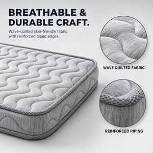 <b>Orthopedic</b> Spring Pet Mat Quilted Fabric <b>Bed</b> Pad Medium Soft Pet Sleeping <b>Mattress</b> for Indoor Use - Product Image 5