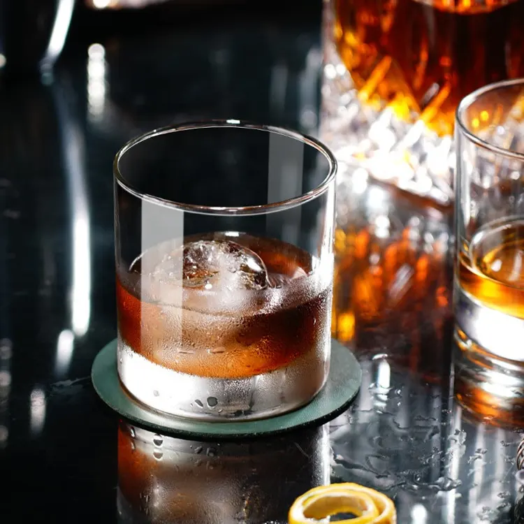 Bcnmviku 10oz/300ML whisky tasse Vintage verres à whisky Base lourde Barware haute qualité sans plomb cristal verre en gros