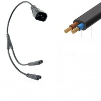 Câble d'alimentation répartiteur en Y 1m C8 C7, 1 C8 vers 4 C7, 2x0.75mm²