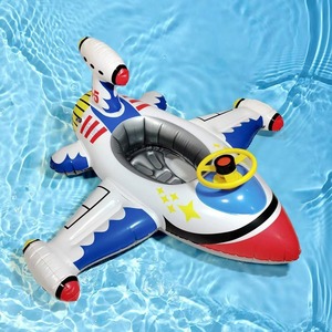 Anello Gonfiabile per Bambini con Volante e Schienale, Design Aereo, Disponibile in Magazzino, Sicuro, in PVC Anti-Perdita - Product Image 3