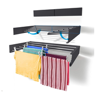 Porte-serviettes de protection mural personnalisé en usine sèche-linge pliable peu encombrant pour cuisine salle de bain