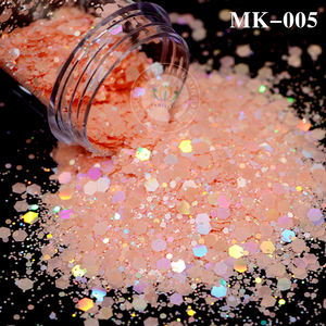 Glitter Chunky Resistente ai Solventi in PET, Mix Olografico Macaron, Polvere Glitter Ecologica a Forma <span class=keywords><strong>di</strong></span> <span class=keywords><strong>Cuore</strong></span> per Tumbler e Sfera <span class=keywords><strong>di</strong></span> <span class=keywords><strong>Neve</strong></span> - Product Image 3