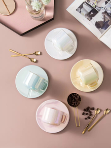 แก้วกาแฟแบบใช้แล้วทิ้งขนาด 150 มล. พร้อมจาน ถาด และช้อน ลายการ์ตูนทันสมัย สำหรับงานปาร์ตี้ ใช้กับไมโครเวฟและเครื่องล้างจานได้ - Product Image 6