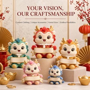 <span class=keywords><strong>Porte</strong></span>-clés Mascotte en Peluche Personnalisé Motif <span class=keywords><strong>Porte</strong></span>-Bonheur, Cadeau Promotionnel du Nouvel An, Logo Personnage Original CPC, Jouet Doux OEM ODM - Product Image 5