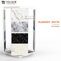 Support de présentation rotatif pour échantillons de pierre métallique personnalisée YIDU, granit, marbre, quartz, carrelage