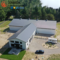 Bâtiment préfabriqué en acier, hangar, entrepôt commercial en métal préfabriqué