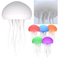 TSINYE Lampe de chevet méduse à commande tactile RVB LED Décoration Table Veilleuse pour Noël et au-delà