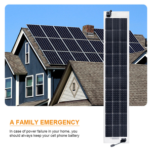 Panneaux solaires monocristallins flexibles et minces 85W, efficacité 21%, 1,3 kg légers, pour espaces étroits, caravane, camping-car - Product Image 5