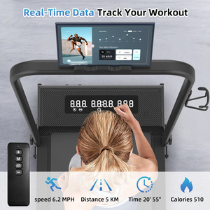 Tapis de course portable YX de haute qualité à installer sous <span class=keywords><strong>la</strong></span> <span class=keywords><strong>table</strong></span> pour <span class=keywords><strong>la</strong></span> maison avec inclinaison, affichage LED, pliable, pour exercices de gym - Product Image 2