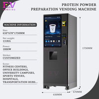 Máquina Expendedora de Proteínas para Gimnasio OEM, Autoservicio, Pantalla Táctil para Exteriores, Batidos de Proteínas, Bebidas Energéticas Frías y Calientes
