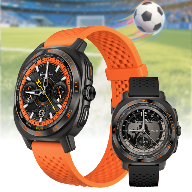AM32 Watch Smart Watch 1.43-inch AMOLED Silicone BT Calling Heart Rate Tracking 150+ Sports Modes Fitness Tracker