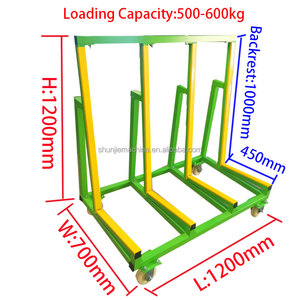 Trustable 1.2m L בצורת זכוכית מתלה תחבורה תכליתי אחסון מתלה עם חד צדדי מבנה - Product Image 3