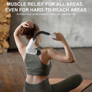 <span class=keywords><strong>Pistola</strong></span> de Masaje Multifuncional de 12 Velocidades, Mango Largo, 4 Cabezales, Motor de Cepillo, Alivio Muscular para Cuello, Cervicales y Codos, USB - Product Image 3