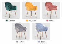Chaise De salle à manger en velours, nouveau, personnalisé, minimaliste, moderne, à bascule, pour Restaurant, vanité, T/T
