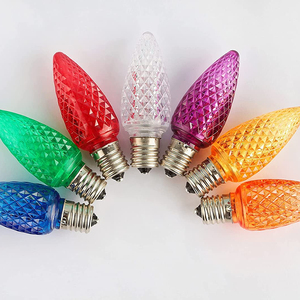 120V 220V opticore 1W C9 E17 cơ sở mặt dâu tây dẫn bóng đèn giáng sinh - Product Image 2