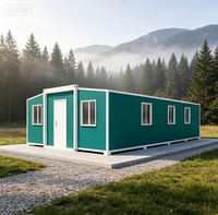 Cabane préfabriquée extensible robuste à double aile de 30 à 40 pieds pour camp mobile extérieur minier