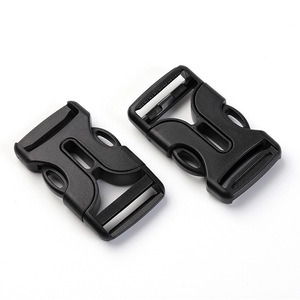 Hebilla de liberación lateral de plástico negro de 25 mm, ajustable para bolsos y mochilas, duradera, ultraligera y resistente al desgaste - Product Image 1