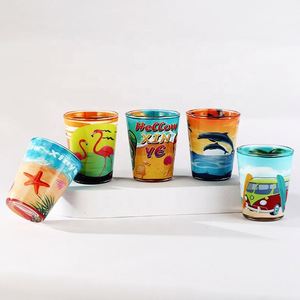 Vasos de chupito de 50 ml para vodka, whisky y vino con logotipo personalizado, recuerdos de viaje, con caja de PVC - Product Image 1
