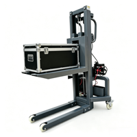 Mini-Lastenaufzug Kleiner Gabelstapler 550kg Kranlift 48V/500A Batterie Vollelektrischer Stapler für Bühnenlicht, Soundboxen und Einzelhandel