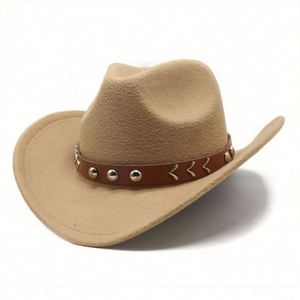 Chapeau Fedora en feutre unisexe, sombrero, chapeau western personnalisé, chapeau de cowboy en feutre - Product Image 5