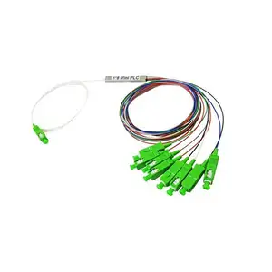 Geteknet 1x4 1x8 1x16 fibre optique plc splitter steel tube cable 4way 8 16 way PLC splitter
