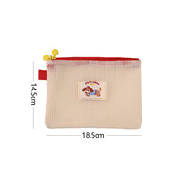 Nouvelle trousse de toilette écologique, durable, tendance, imprimée chien, avec fermeture éclair, portable, pour le rangement des cosmétiques