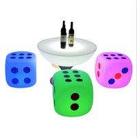 Chaise LED moderne KTV Grande télécommande lumineuse Chargement Tabouret de bar coloré LED créative télécommandée