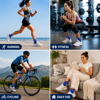 Cheville soutien orthèse chaussettes de Compression pour femmes et hommes 20-30 MmHg fasciite plantaire orteil marcheur Sport pour soutien de la voûte plantaire