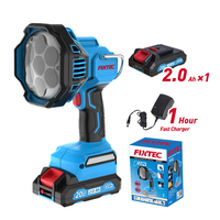 Lampe de camping rechargeable FIXTEC 20V, projecteur sans fil, lampe de travail, éclairage d'urgence étanche alimenté par batterie