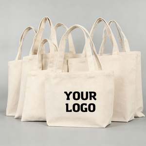 Bolsas de Tela Personalizadas al por Mayor, Bolsas de Compras de Lona de Algodón con Logotipo Personalizado, Bolsas de Tela en Blanco para Sublimación - Product Image 1