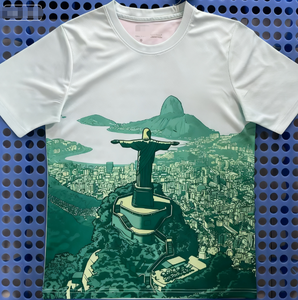 Camiseta <span class=keywords><strong>de</strong></span> Fútbol <span class=keywords><strong>de</strong></span> <span class=keywords><strong>Brasil</strong></span> 2026 <span class=keywords><strong>de</strong></span> <span class=keywords><strong>Neymar</strong></span> con Nombre Termotransferible, 100% Poliéster, para la Selección Nacional <span class=keywords><strong>de</strong></span> <span class=keywords><strong>Brasil</strong></span>, Edición Especial Jesús - Product Image 4