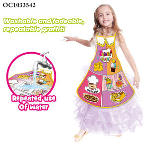 مريلة رسم وتلوين للأطفال على شكل حلويات ومعجنات، لعبة تعليمية للرسم والكتابة - Product Image 4