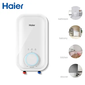 Haier แฟชั่นการออกแบบในครัวเรือนห้องน้ําน้ําร้อนอาบน้ํา Geyser Abs เครื่องทําน้ําอุ่น Tankless ไฟฟ้าทันทีผลิตใน Foshan