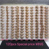 20241107 120PCS Anneaux en gros, fabricants de bijoux XUPING, anneaux plaqués or avec pierres artificielles pour femmes et hommes