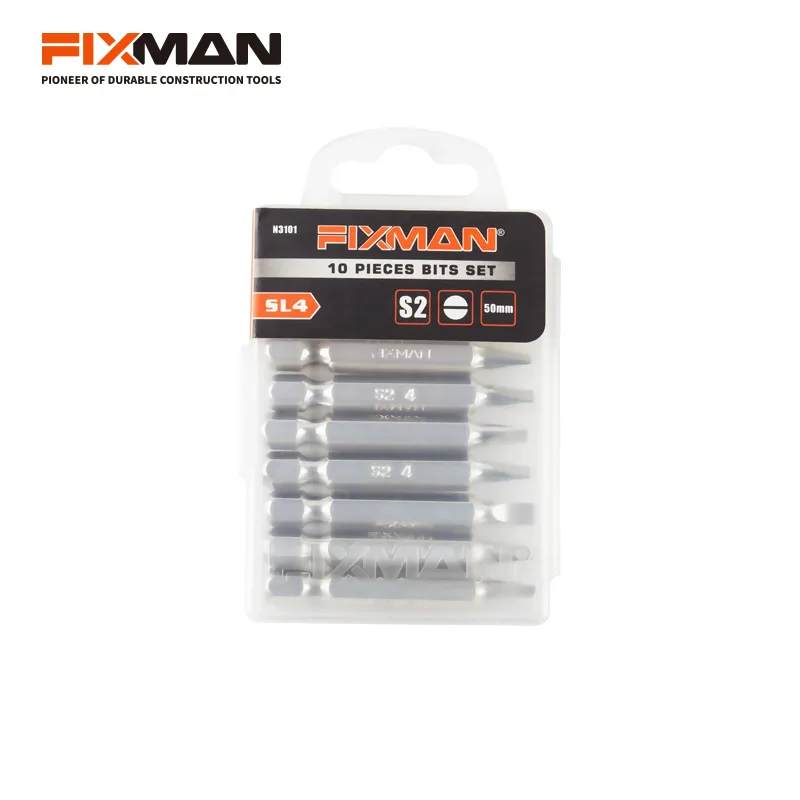 FIXMAN 50 มม.S2 เหล็กนิกเกิลเคลือบHEX CROSS HEAD 1/4 "ไดรฟ์PH3 PhillipsไขควงBits