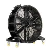 Ventilateur industriel portable 1-1,5 m, grand débit d'air, sur pied, avec pales en plastique, moteur puissant, pour entrepôt, fabricant OEM
