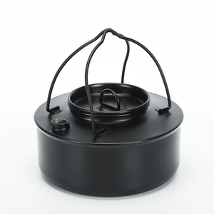 Hervidor de Agua para Senderismo de Acero Inoxidable de 900 ml, Olla para Hervir al Aire Libre, Resistente a Altas Temperaturas, Revestimiento Antiadherente Negro/Verde - Product Image 6
