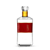 Bouteilles de vin en verre transparent en gros, bouteilles de vin vides, bouteilles carrées scellées, épaissies pour emballage individuel