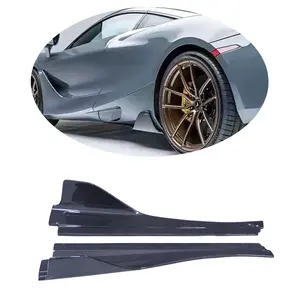 Mxget Hoge Kwaliteit V-Stijl Koolstofvezel Auto Bumpers Body Kit Zijschorten Voor Mclaren 720S Bodykit