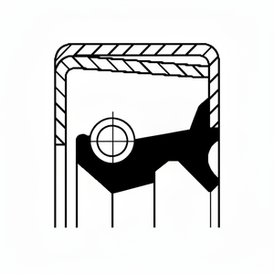 Adatto per guarnizione olio motore IVECO 12011414B - Product Image 1