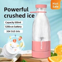 Mélangeur électrique USB, extracteur de jus lent sans fil, presse-fruits portable, presse-fruits en plastique OEM, extracteur de citron domestique